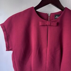 Sandra Angelozzi Thick Peplum Top Raspberry